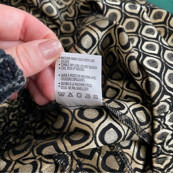 Anthropologie Gold Black Larkin Jacquard Tapered Trouser Pants NWT Size XS - Picture 9 of 10